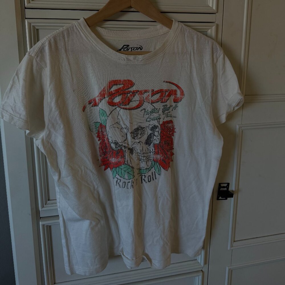 Poison Band Concert T Shirt Womens Size L